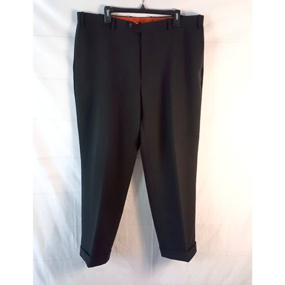 Ferretti Uomo 100% Wool Dress Pants Men’s 40x29 Cuffed Hem Excellent - Picture 1 of 7